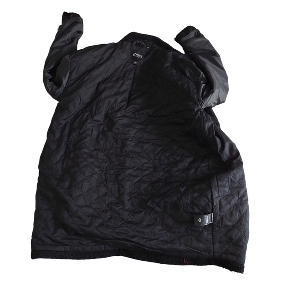 NWT Jones New York Medium Black Wool Blend Asymmetrical Zip Coat - Picture 3 of 16